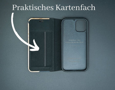 iPhone 12 Mini PORTO COLLECTION FLIPCASE 6551 Schwarz